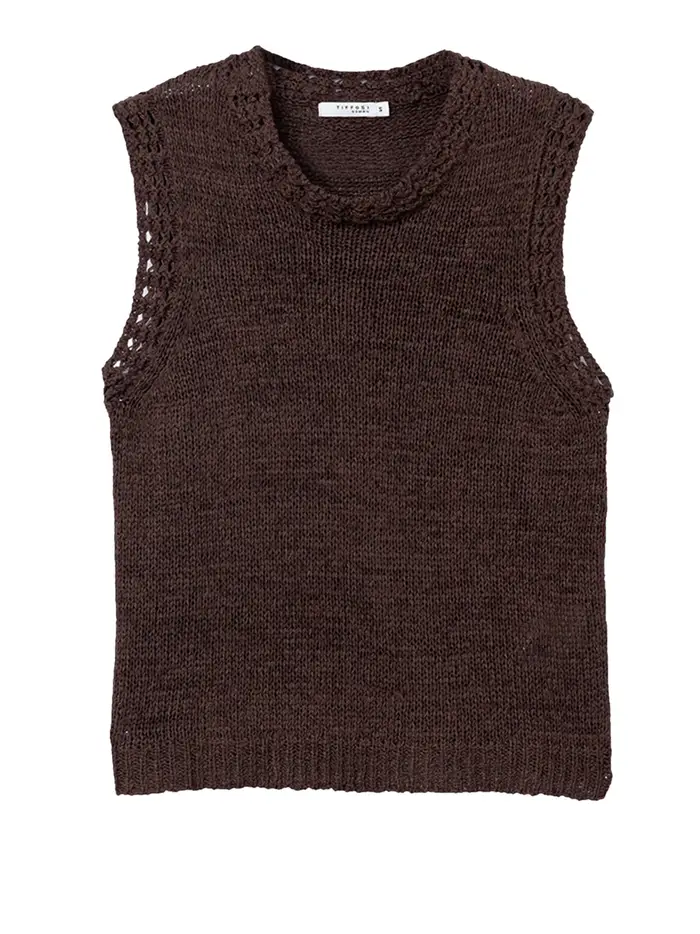 maglia tiffosi baella da donna - marrone