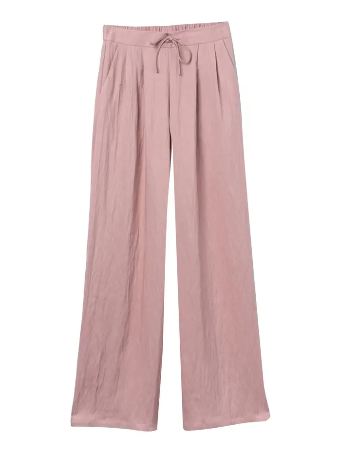 pantalone palazzo tiffosi augusta da donna - rosa