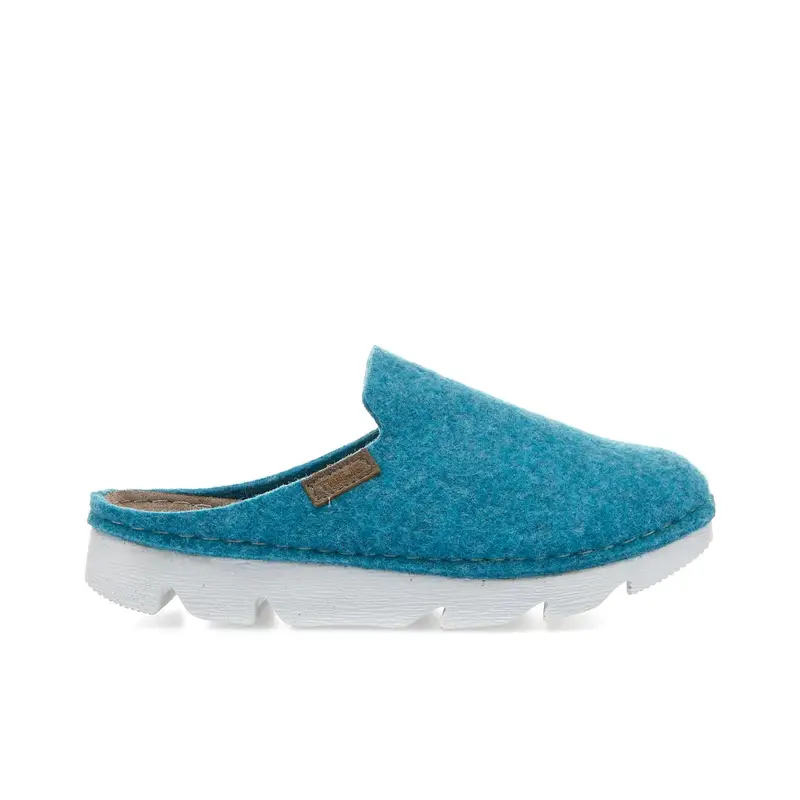 TIGLIO Ciabatte da casa azzurre con maxi suola