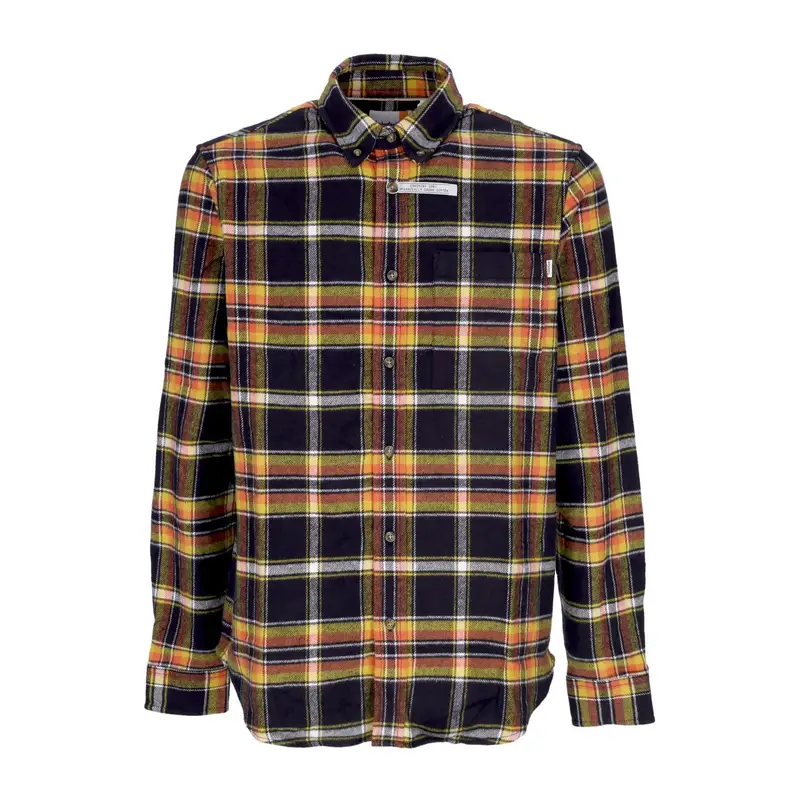 Timberland Camicia Manica Lunga Uomo Flannel Plaid Shirt Black