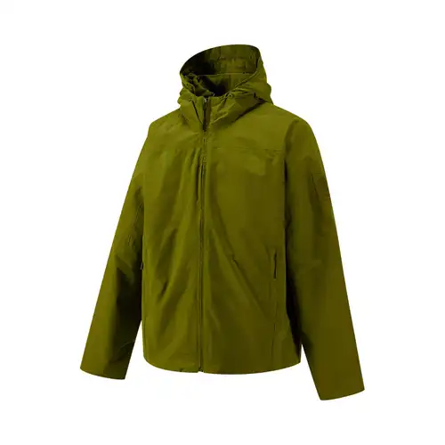 Timberland Giacca Lunga con Cappuccio e Zip Fashion Manica Lunga Uomo Giubbotti Oliva A44BF-EFO