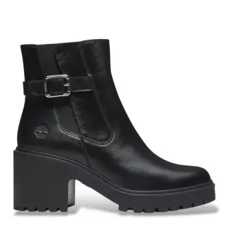 per donna TB0A2GGNW021 Stivaletti Chelsea in pelle Stone Heights nero (055W = 36W), 8 a 10cm, Cerniera, Casual