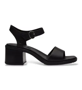 per donna TB0A5ND1W021 Sandali in Pelle con cinturino posteriore Bellevaux nero (41 W), 3 a 5cm, Fibbia, Casual