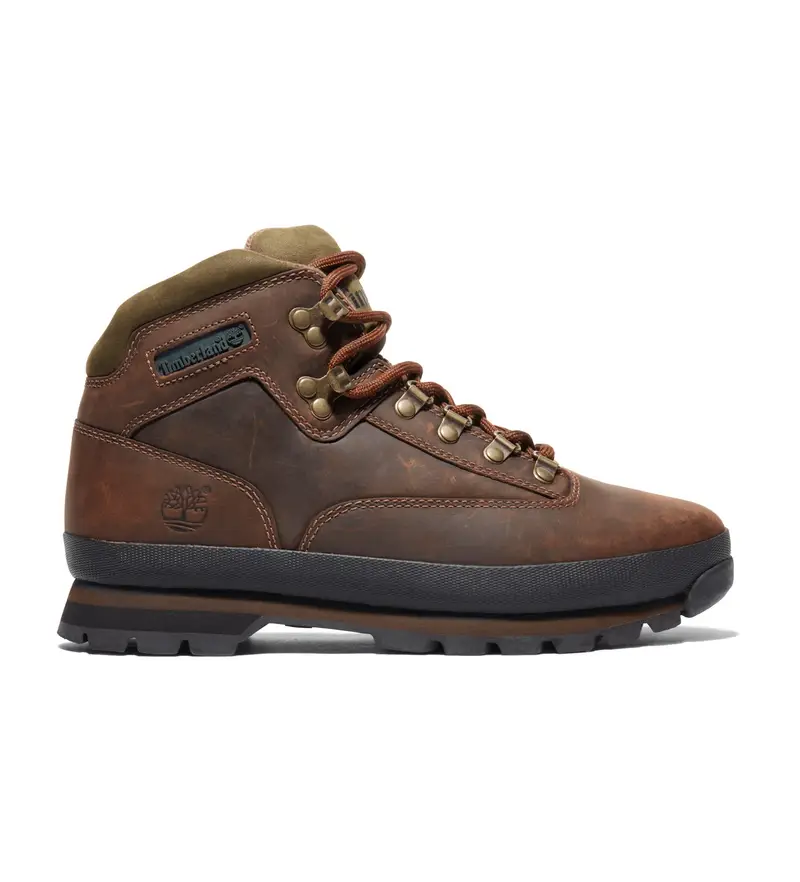 Timberland per uomo TB0951002141 Stivali da trekking in pelle stringati Euro Hiker marroni, Marrone, Basso, Stringhe, Casual Argento