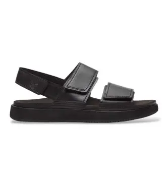 per uomo TB0A26X8W021 Sandali in Pelle con cinturino posteriore Casco Cove nero (44), Basso, Velcro, Casual