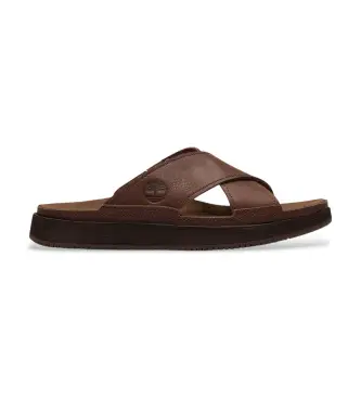 per uomo TB0A2M17W011 Sandali in pelle Casco Cove color marrone scuro (43), Basso, Nessuno, Casual