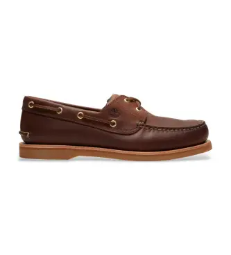 per uomo TB0A2NUPEM41 Scarpe da barca in pelle marrone lavorata (47 5 W), Basso, Stringhe, Casual