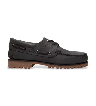 per uomo TB0A2PDQEJV1 Scarpe da barca in pelle nera con tre occhielli (43 5 W), Basso, Stringhe, Casual, Grigio
