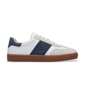 per uomo TB0A43GGAFY1 Sneakers Lisbon Street in pelle bianca e blu (46), Bianco, Basso, Stringhe, Casual