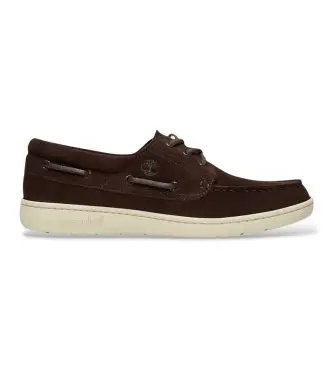 per uomo TB0A6CXMEIV1 Nautica in Pelle Portofino Pier marrone scuro (47 5), Basso, Stringhe, Casual