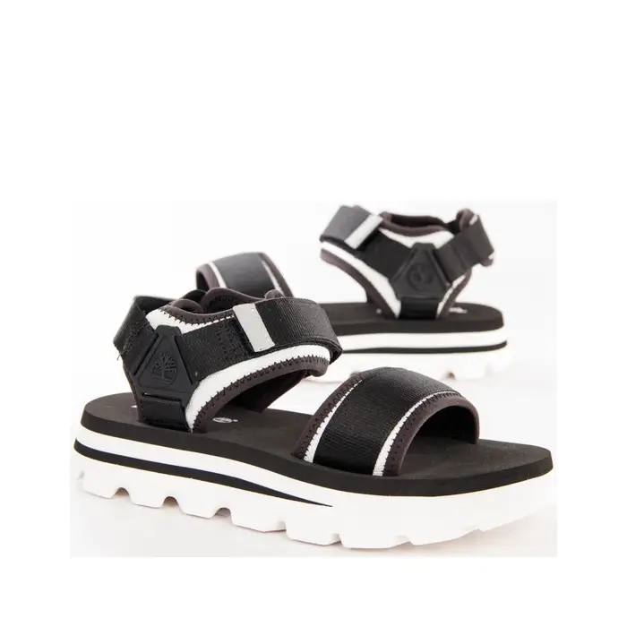 Sandali con zeppa Timberland Euro Nero miniatura 3