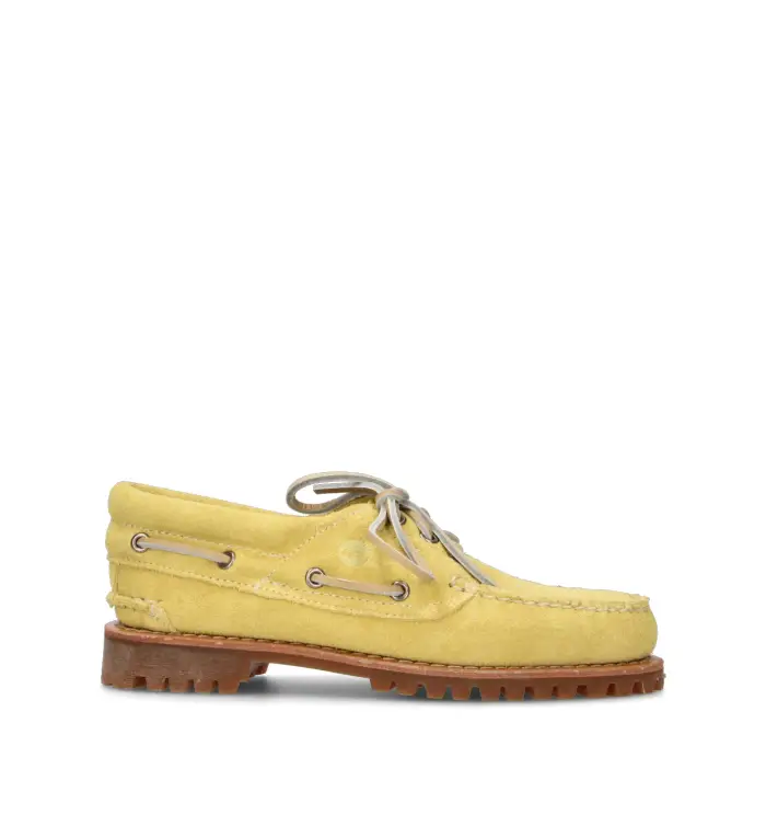 TIMBERLAND Scarpa barca donna gialla in suede Vario