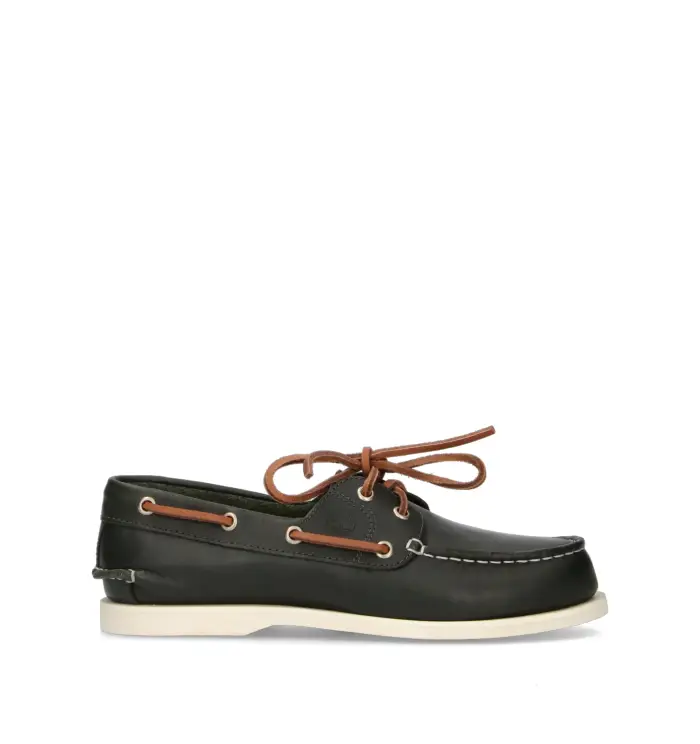 TIMBERLAND Scarpa barca uomo blu in pelle Vario