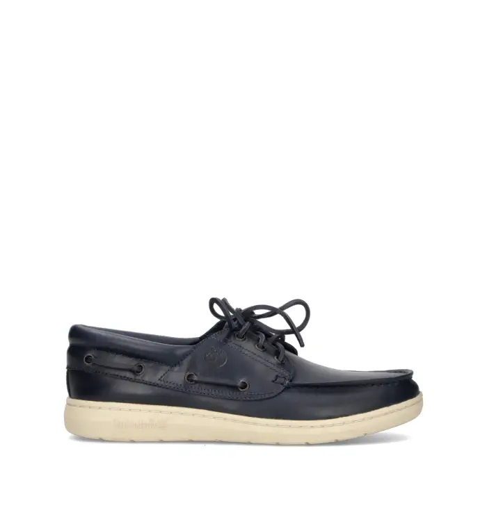 TIMBERLAND Scarpa barca uomo blu in pelle Vario