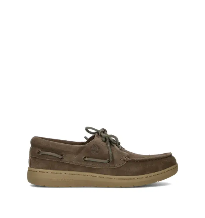TIMBERLAND Scarpa barca uomo verde in pelle oliva in suede Vario