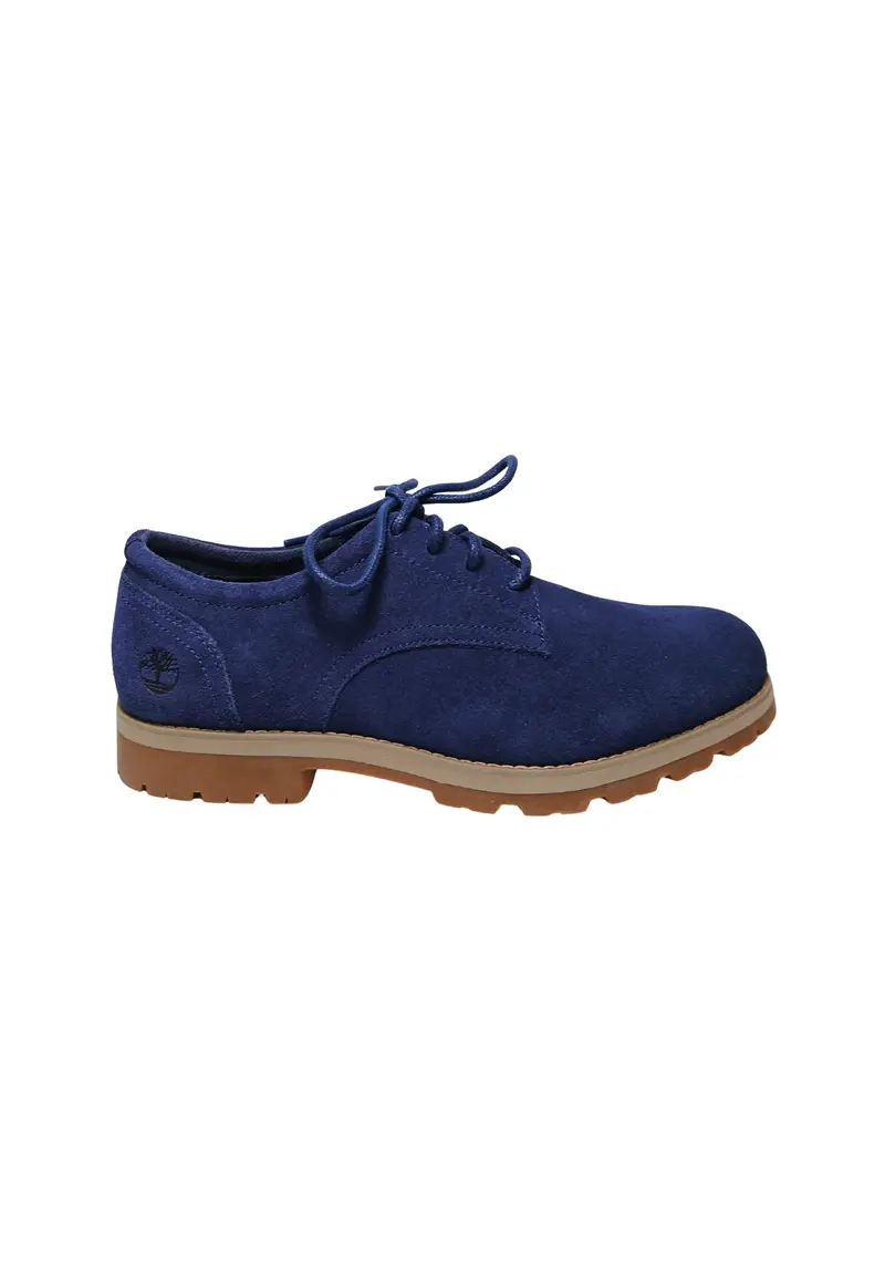 Timberland Scarpe Uomo Britton Square Lace Up Shoe Navy Suede BLUE