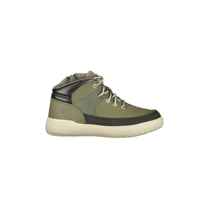 Timberland Sneakers Bambino Verdi con Lacci e Zip Laterale Verde