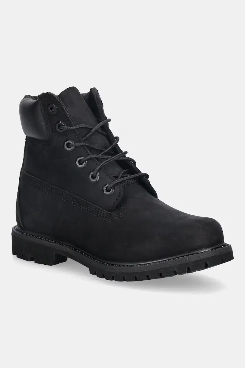 Timberland stivali in nubuck 6In Premium Boot donna colore nero TB18658A0011