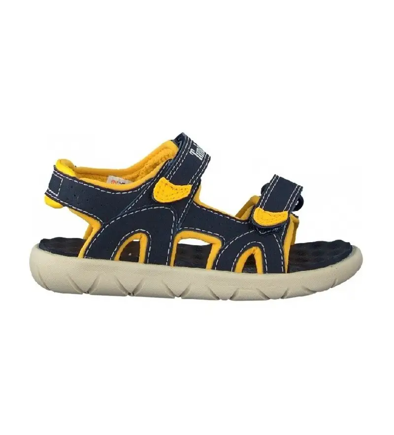 Timberland unisex per bambino TB0A1QXU0191 Sandali blu navy Perkins Row, Basso, Velcro, Casual, moda per bambini