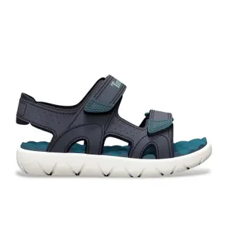 unisex per bambino TB0A6C4NL791 Sandali con cinturino sul tallone in pelle blu Perkins Row (23), Basso, Velcro, Casual, moda per