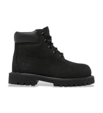 unisex per bambino TB1128070011 Stivali in pelle nera con lacci da 6 pollici di alta qualità (26), Nero, Basso, Stringhe, Casual