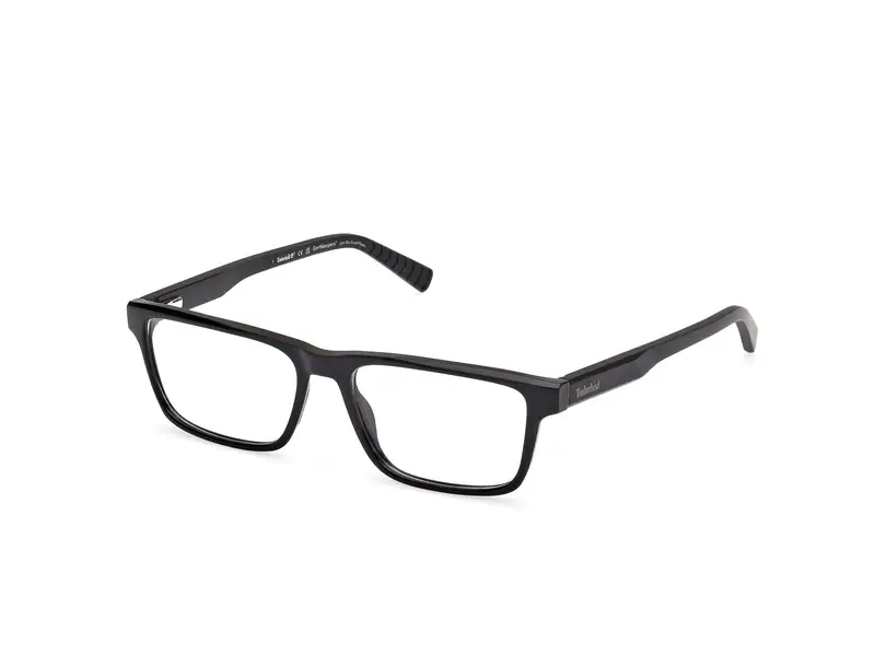 Timberland Uomo TB50056 1 Montature da vista Iniettato Nero Squadrata Normale