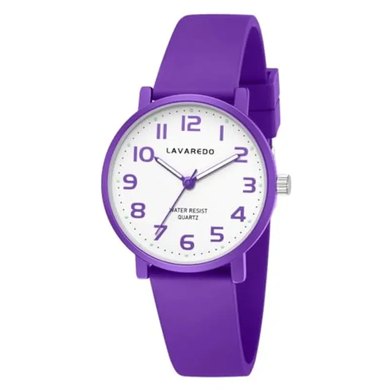 Timever Orologio per Bambino, Orologio Analogico al Quarzo per Ragazzi e Ragazze con Cinturino in Silicone, Impara a