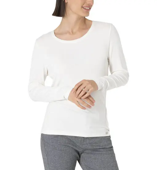Timezone maglia a maniche lunghe - donna White