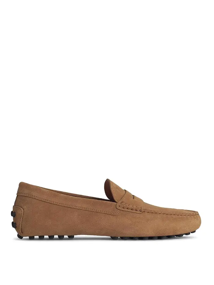 Tod s Beige Suede Loafers