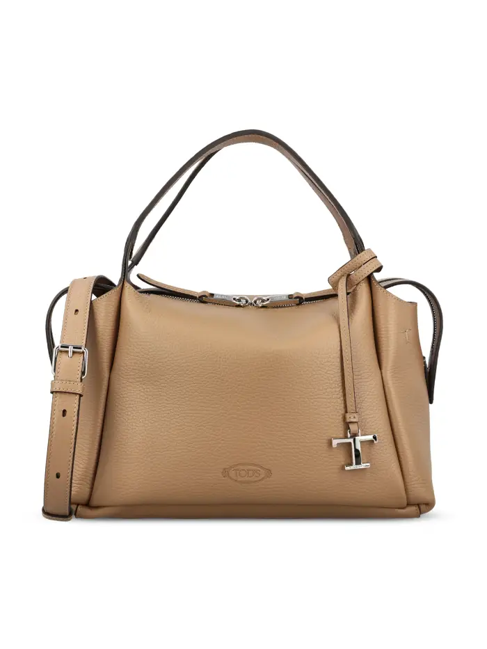 Borsa realizzata in pelle BEIGE