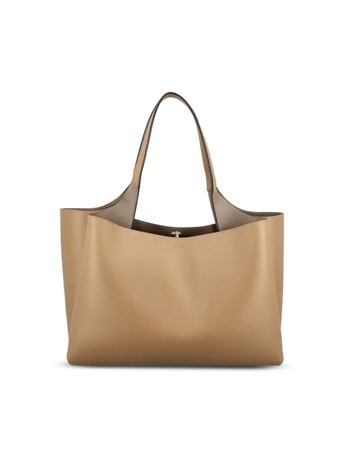 Borsa realizzata in pelle BEIGE