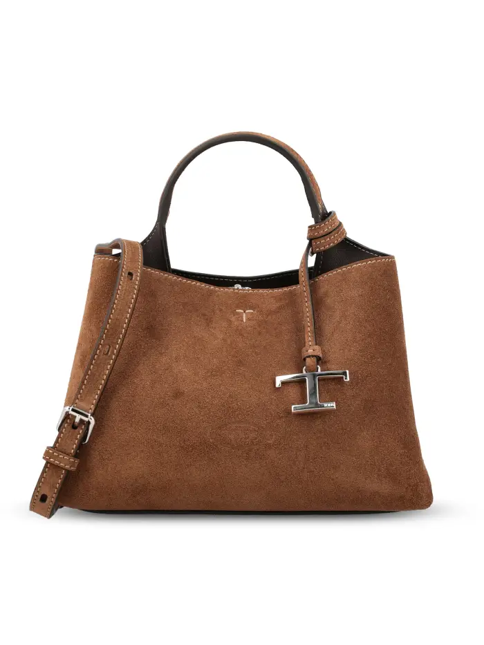 Borsa realizzata in pelle MARRONE