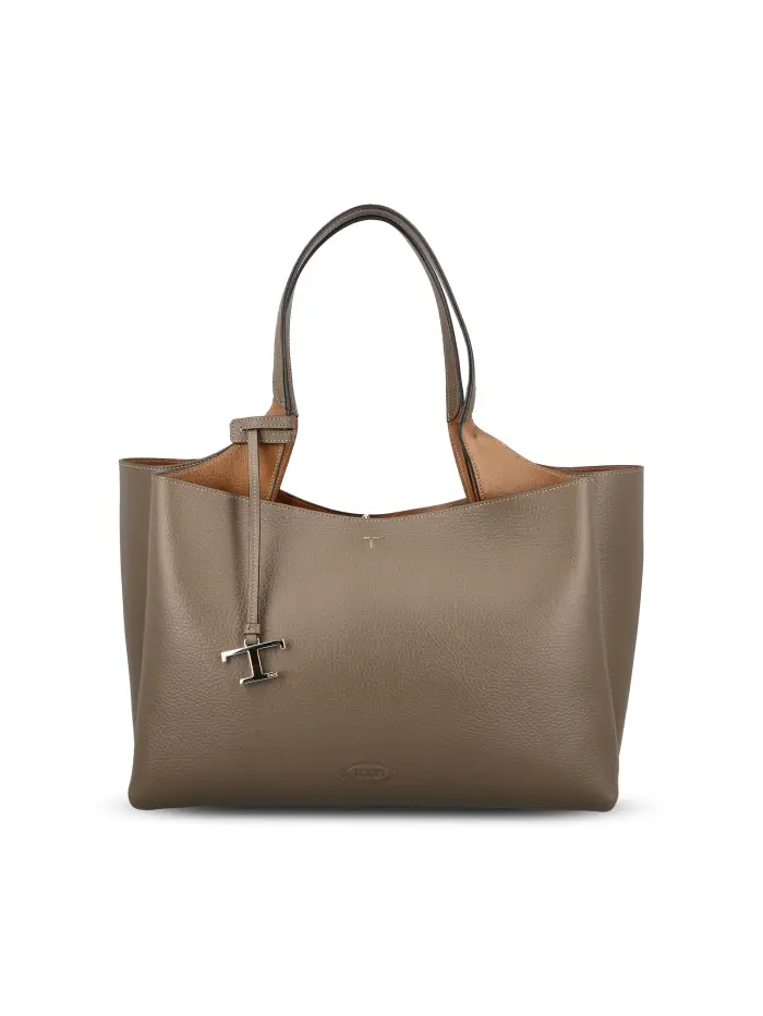 Borsa realizzata in pelle MARRONE