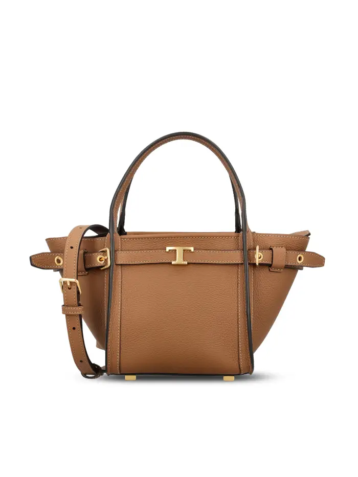 Borsa realizzata in pelle MARRONE