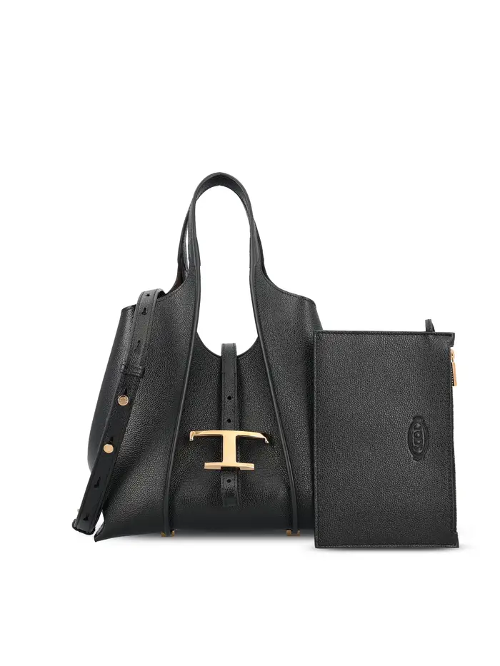 Borsa realizzata in pelle NERO