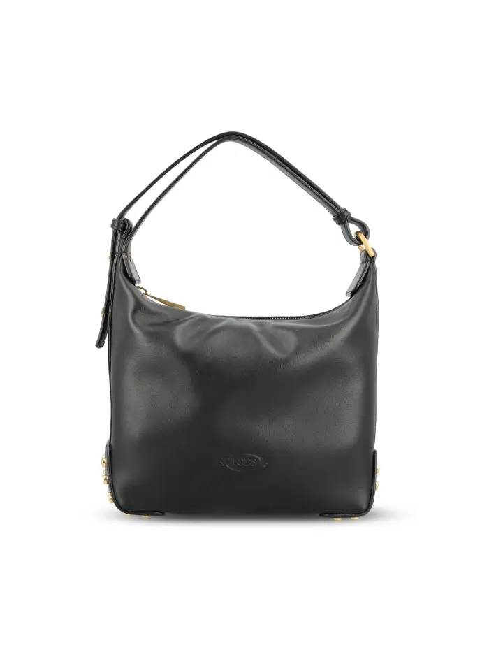 Borsa realizzata in pelle NERO