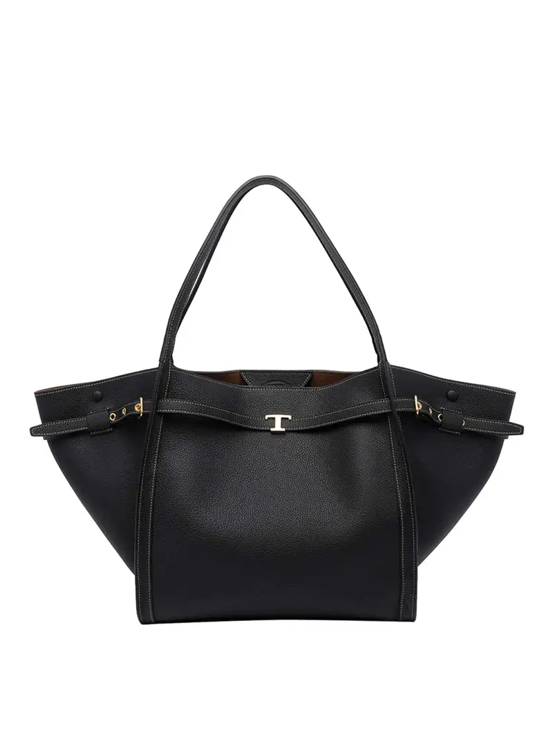 Tod s Borsa Shopping Media in Pelle Nero