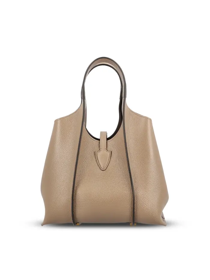 Borsa Shopping T Timeless In Pelle Mini BEIGE