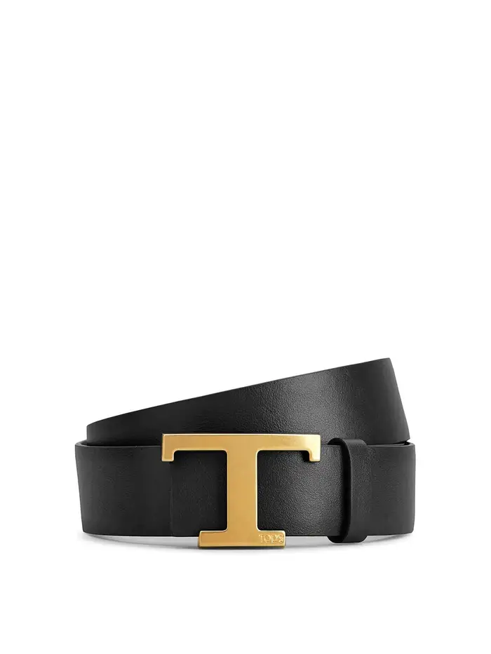 Tod s Cintura in pelle reversibile senza tempo Nero