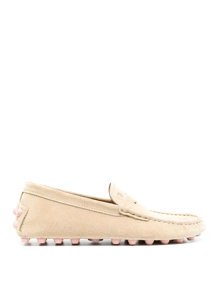 Tod s Mocassini Gommino bubble in pelle Beige