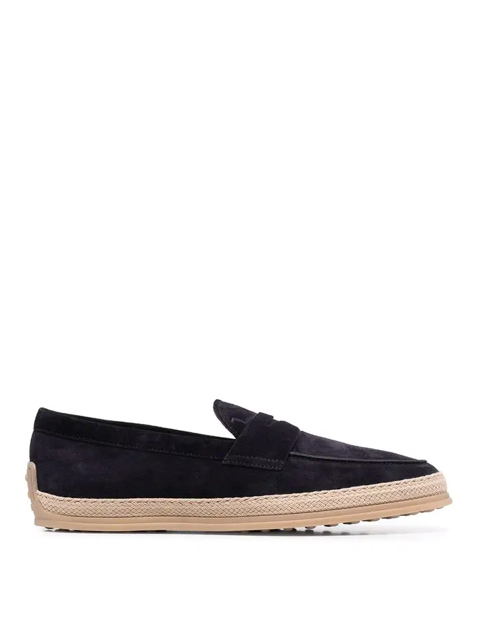 Tod s Mocassini in camoscio Blu