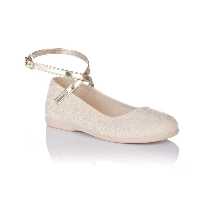 Ballerine bambina Tokolate Mary Jane con braccialetto - Comunione Bianco