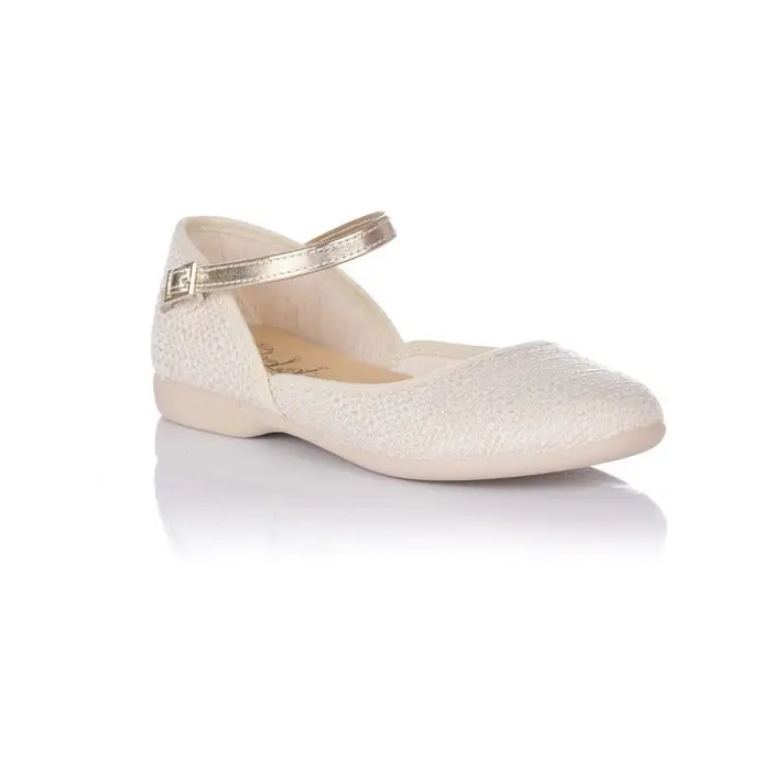 Ballerine bambina Tokolate Mary Jane con braccialetto - Comunione Bianco