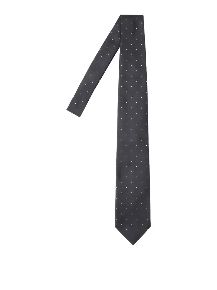 Tom Ford Cravatta a pois in seta Nero