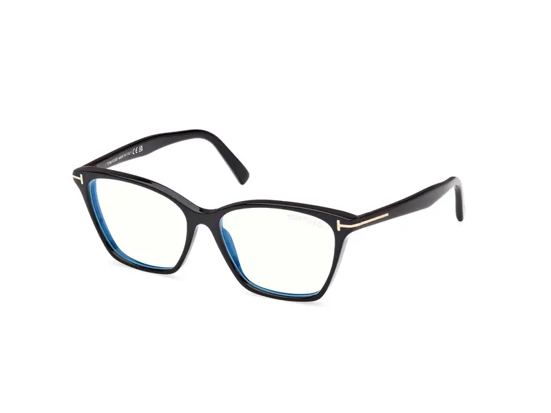 Tom Ford Donna FT5949-B 1 Montature da vista Acetato Nero Cat Eye Normale
