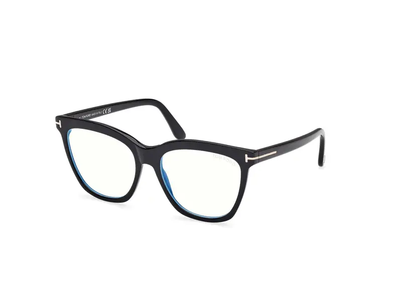 Tom Ford Donna FT6042-B 1 Montature da vista Acetato Nero Farfalla Normale
