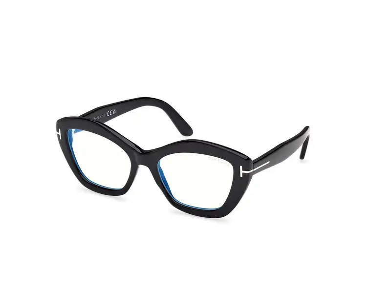 Tom Ford Donna FT6044-B 1 Montature da vista Acetato Nero Geometrica Normale