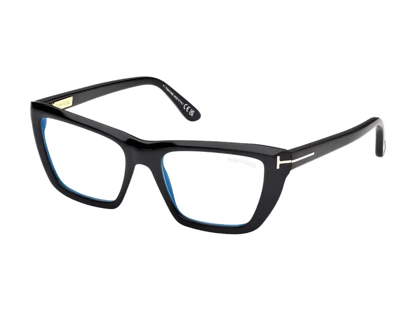 Tom Ford Donna FT6047-B 1 Montature da vista Acetato Nero Cat Eye Normale