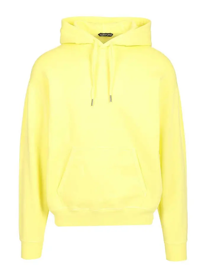 Felpa con cappuccio gialla Giallo