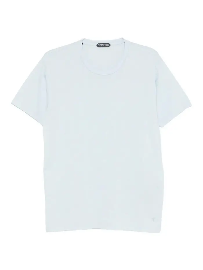 Tom Ford T-shirt Blu Pastello Azzurro